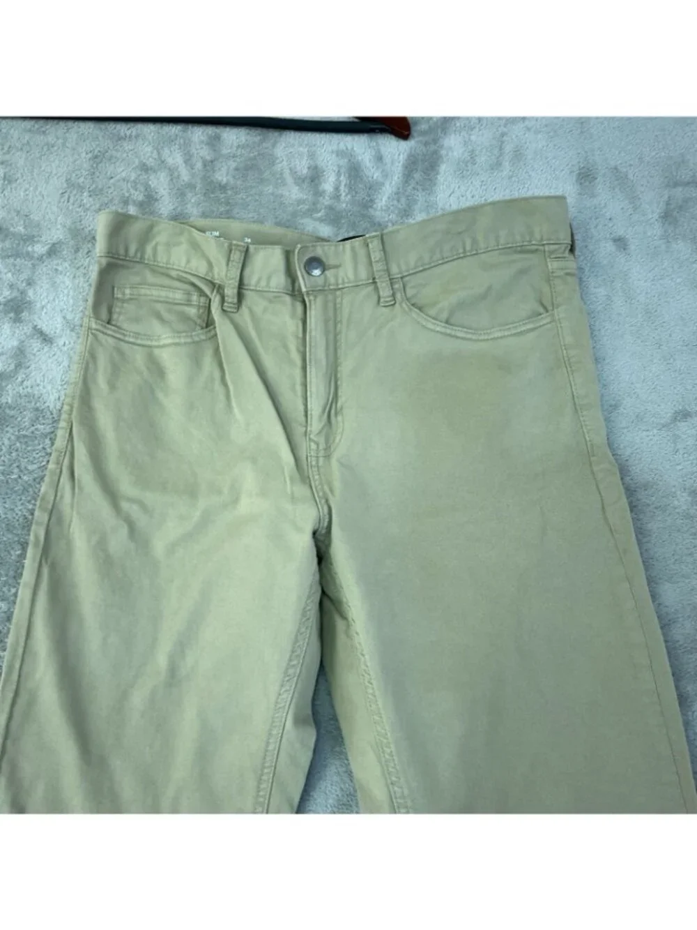 NWOT Banana Republic Men's 34x34 Slim Fit Tan Chino Pants Cotton Blend